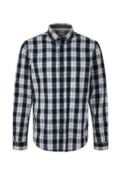 Tom Tailor Overhemd - Navy Off White Check -Tom Tailor Winkel 710ada3a1a3f411dbc2bfb6ecc27eb63