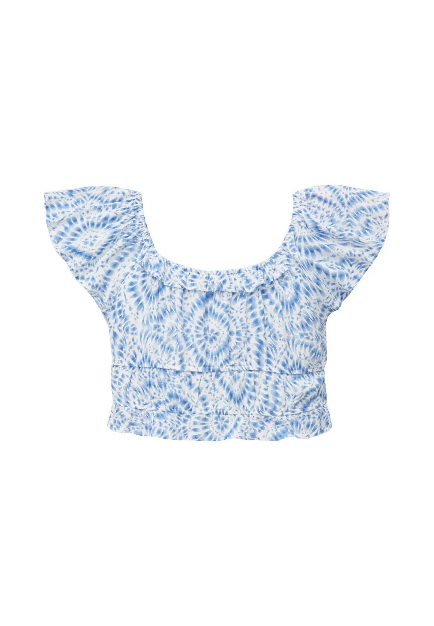 Tom Tailor CroppedMit AlloverPrint - Blouse - Blue Tie Dye Circle 4 Tom Tailor CroppedMit AlloverPrint - Blouse - Blue Tie Dye Circle - Afbeelding 2