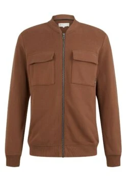 TOM TAILOR Denim Sweater Met Rits - Light Wood Brown -Tom Tailor Winkel 71295a5f7ca244dda75de96472fc08ce