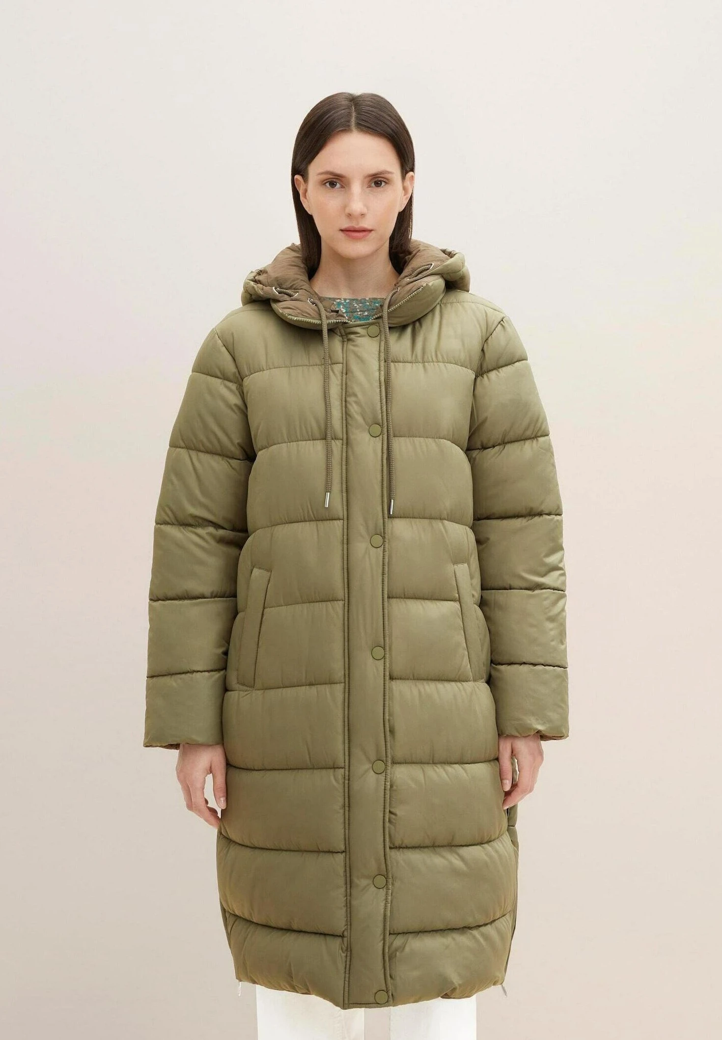 Tom Tailor Puffer Mit Kapuze - Winterjas - Tree Moss Green 3 Tom Tailor Puffer Mit Kapuze - Winterjas - Tree Moss Green