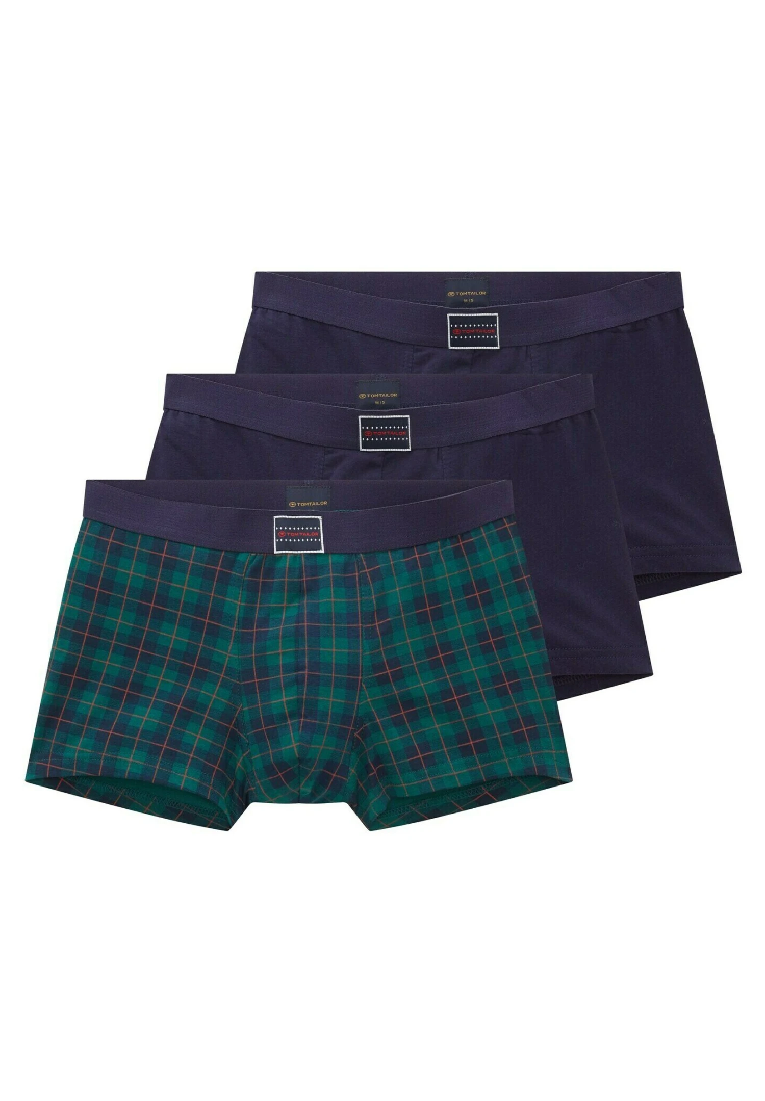 Tom Tailor 3Er Pack - Onderbroeken - Green Dark Check 7 Tom Tailor 3Er Pack - Onderbroeken - Green Dark Check - Afbeelding 5