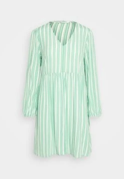 TOM TAILOR Denim Allover Printed Babydoll Dress - Jurk - Vertical Green/White -Tom Tailor Winkel 72c97c1277ed460e83baeb9baa14f7ec