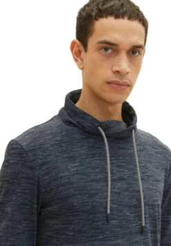 Tom Tailor Langarm Mit Snood - Sweater - Navy Vintage Beige Inject -Tom Tailor Winkel 72cb854bfe0f473fb595f98d8d3fa7ab