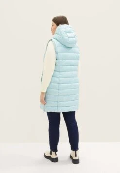 Tom Tailor PlusLange Lightweight- Bodywarmer - Dusty Mint Blue -Tom Tailor Winkel 7338966f2ef74a83a1c0472210724eda