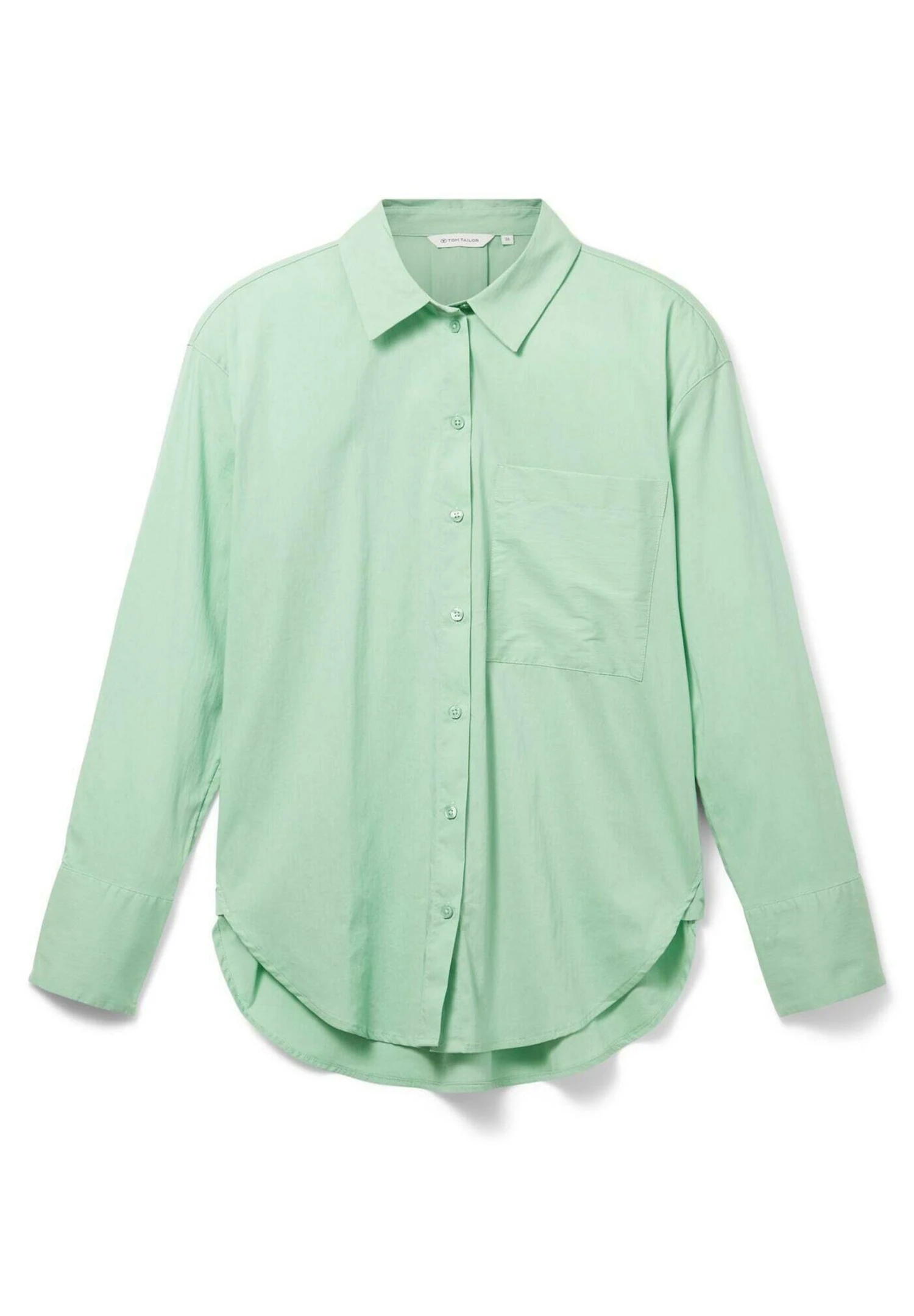 Tom Tailor Mit Aufgesetzter Brusttasche - Overhemdblouse - Okra Green 7 Tom Tailor Mit Aufgesetzter Brusttasche - Overhemdblouse - Okra Green - Afbeelding 5