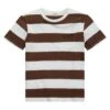 Tom Tailor Gestreiftes - T-Shirt Print - Brown