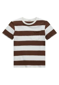 Tom Tailor Gestreiftes - T-Shirt Print - Brown
