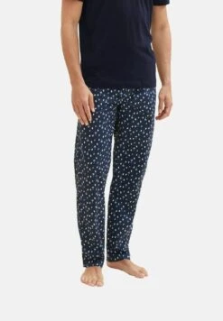 Tom Tailor Mit Palmenprint - Pyjamabroek - Blue Dark Allover -Tom Tailor Winkel 769e82adf3a24fc2b242469e678d57cb