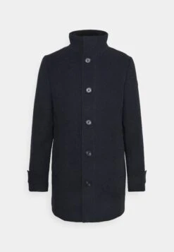 Tom Tailor 2 In 1 - Mantel - Navy Blue Structure -Tom Tailor Winkel 76ccbf67cb674566adabc698f8d90d3a