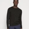 Tom Tailor Basic Crew Neck - Trui - Black Grey Melange