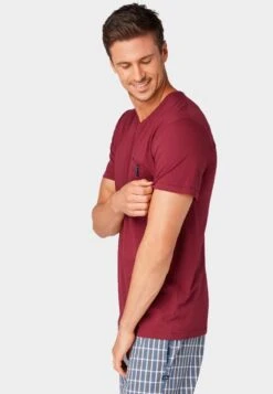 Tom Tailor Pyjamashirt - Red -Tom Tailor Winkel 794302e66585481d9a52da2e8cb9814b