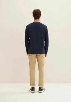 Tom Tailor Henley Mit Waffelstruktur - Longsleeve - Sky Captain Blue -Tom Tailor Winkel 79b3b9d644254996813a9cc3a8cdecb9