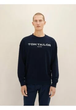Tom Tailor Mit Logoprint  - Sweater - Sky Captain Blue