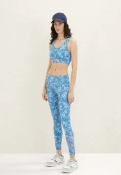 Tom Tailor Active Wear Atmungsaktiver Sport - Bustier - Steel Blue Aop -Tom Tailor Winkel 7a6aa786e7934f338c45e335597e90b8