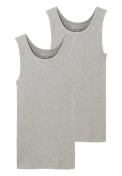 Tom Tailor Garron 2Pack Tank - Hemd - Grey/Medium/Melange