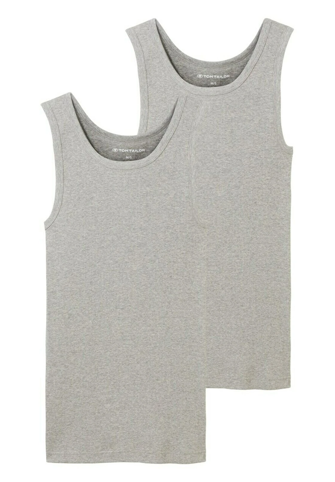 Tom Tailor Garron 2Pack Tank - Hemd - Grey/Medium/Melange 3 Tom Tailor Garron 2Pack Tank - Hemd - Grey/Medium/Melange