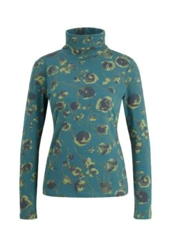 Tom Tailor Mit Rollkragen  - Longsleeve - Teal Blue Flower Design -Tom Tailor Winkel 7ab3adefd98c4fcfa9f6ccb83fb16614
