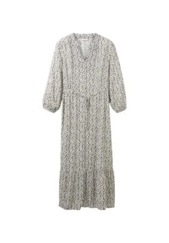 Tom Tailor Gemustertes Mit Volants - Jurk - Grey Floral Design -Tom Tailor Winkel 7bbbf7195d2b4cbea5f245ba34f260b8