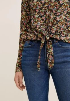 TOM TAILOR Denim Langarm Mit Knotendetail - Blouse - Flower Print -Tom Tailor Winkel 7bd1578bc1014e48964904a1d183b036