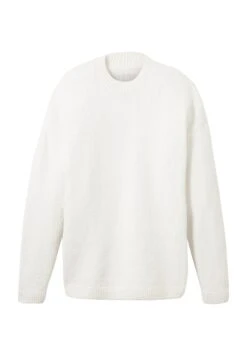 TOM TAILOR Denim Trui - Offwhite White Knit Mouline -Tom Tailor Winkel 7c15a62b40cd4b5391436a00a09328af