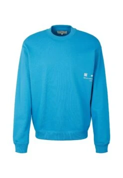 TOM TAILOR Denim Strick Mit Print  - Sweater - Sublime Teal Blue -Tom Tailor Winkel 7c1df39638cd46d7831fbd67cf891567