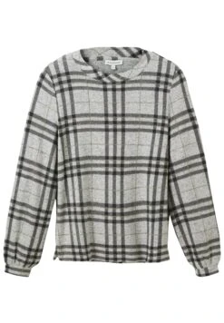 Tom Tailor Gemustertes  - Longsleeve - Printed Big Check Cosy Fabric -Tom Tailor Winkel 7c573be1c3534cad92666804841cf119