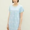 Tom Tailor Bodywear Gemustertes - Nachtjapon - Blue Medium Allover