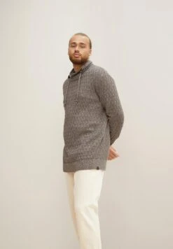 Tom Tailor Mit Sch - Trui - Navy White Brown Mouline -Tom Tailor Winkel 7cc1686d69be40aeb195dbac135eda90