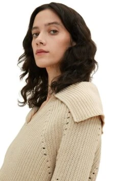 Tom Tailor Troyer - Trui - Dusty Beige -Tom Tailor Winkel 7d110ed27f584926bf56055b93d0764d