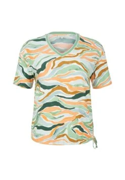 Tom Tailor Plus Mit Allover-Print - T-Shirt Print - Colorful Wavy Design -Tom Tailor Winkel 7d19a40fac6a4db0b01e6925d3727532