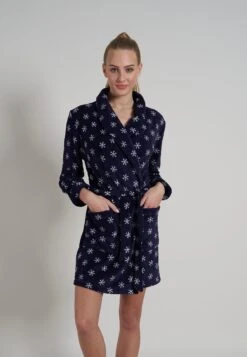 Tom Tailor Badjas - Blau/Dunkel/Allover