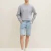 TOM TAILOR Denim Jeansshort - Used Light Stone Blue Denim -Tom Tailor Winkel 7d498d6ef9464b21904757024f2d8f21