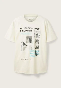 TOM TAILOR Denim Mit Fotoprint  - T-Shirt Print - Offwhite -Tom Tailor Winkel 7d668635884b4a51914e097796fc5cdf