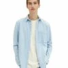 TOM TAILOR Denim Relaxed- Overhemd - Clean Light Stone Blue Denim