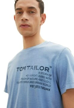 Tom Tailor Mit Waschung- T-Shirt Print - Greyish Mid Blue 24 Tom Tailor Mit Waschung- T-Shirt Print - Greyish Mid Blue -Tom Tailor Winkel 7d96ad15b81446c9842a26c344fe3f50
