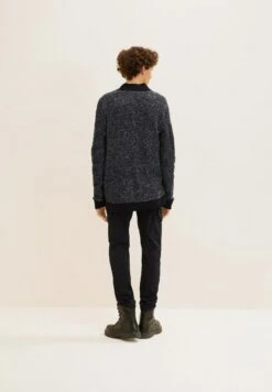 TOM TAILOR Denim Mit Struktur - Vest - Black And White Mouline -Tom Tailor Winkel 7dbf73fe8f2847afaa002993f802875c