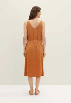 Tom Tailor Mit Gürtel - Jerseyjurk - Terracotta Brown -Tom Tailor Winkel 7e45cc40666943a380169c565d84759a