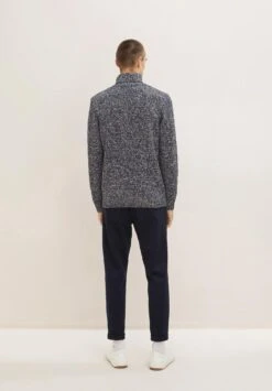 Tom Tailor Mit Recyce - Trui - Dark Blue Grey Fancy Structure -Tom Tailor Winkel 7ff9bbd64db2436da8bd141e164e41fc