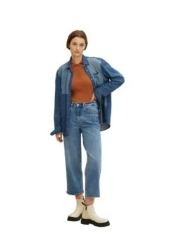 TOM TAILOR Denim Strukturierter- Poloshirt - Rusty Amber -Tom Tailor Winkel 80bc0a7841b84b629dfc4e5da59d3051