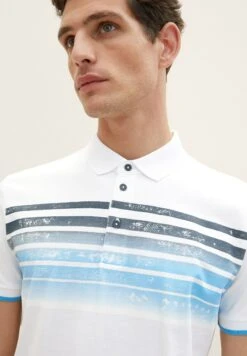 Tom Tailor Mit Print - Poloshirt - White -Tom Tailor Winkel 81693e648e204c7cb51cc79eac72a481
