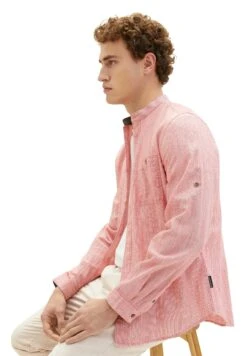 Tom Tailor Mit Struktur - Overhemd - Red Pinstripe -Tom Tailor Winkel 82d5caf8107942ff91e7a2378c0a9849