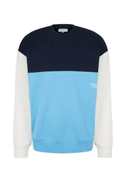Tom Tailor Relaxed Colorblock - Sweater - Rainy Sky Blue -Tom Tailor Winkel 835762ee25fd453b81237bc79b5860a8