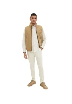 Tom Tailor Mit Karomuster - Overhemd - Off White Peach Orange Check