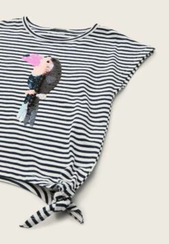 Tom Tailor T-Shirt Print - Whisper White Navy Stripe -Tom Tailor Winkel 8396888615ad49ecb5754494446eabc8