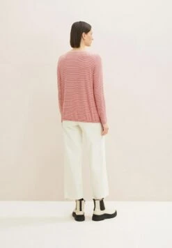 Tom Tailor Gemustertes Mit Schleife - Longsleeve - Pink Beige Stripe -Tom Tailor Winkel 83a533e6d77e4e44a148fb62d05a123b