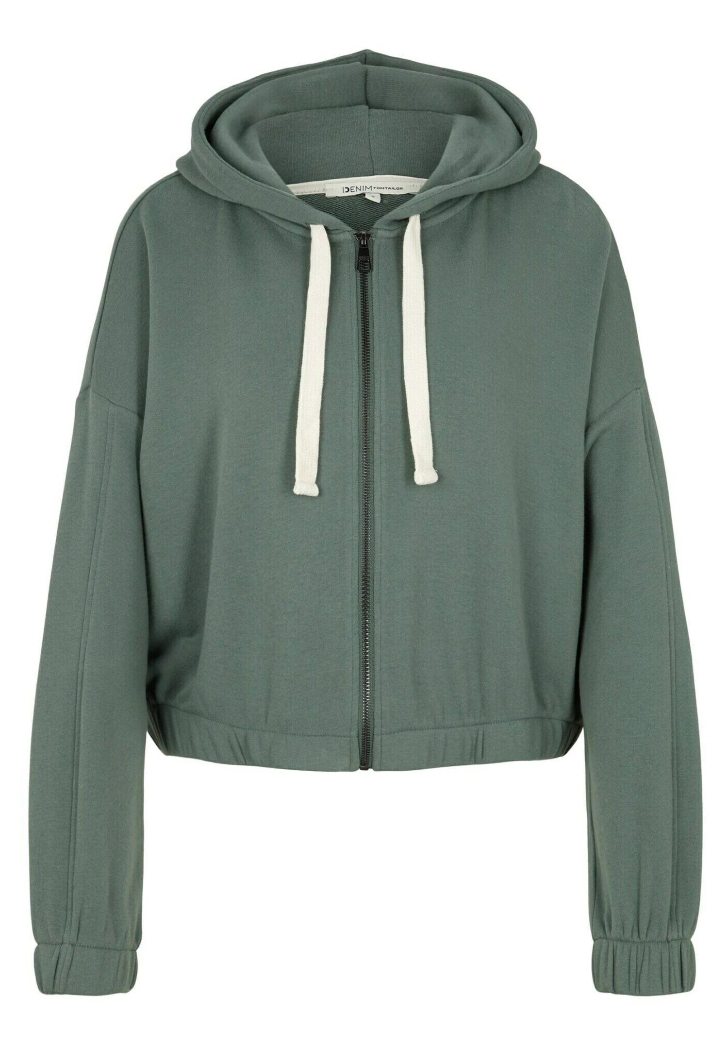 TOM TAILOR Denim Sweater Met Rits - Green Dust 7 TOM TAILOR Denim Sweater Met Rits - Green Dust - Afbeelding 5