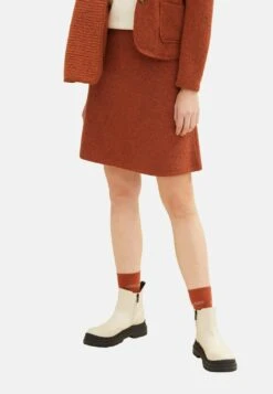 Tom Tailor Mit Struktur  - A-Lijn Rok - Canyon Sunset Red Melange -Tom Tailor Winkel 8423acfae9384631b12156ecf8862693