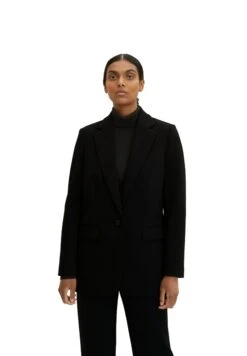 Tom Tailor Halflange Jas - Deep Black -Tom Tailor Winkel 844af8b45a854f0693c5d0735b022f03
