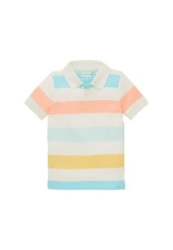 Tom Tailor Gestreiftes- Poloshirt - Multicolor Block Stripe