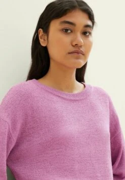 TOM TAILOR Denim Boxy Crew Neck - Trui - Blueberry Blush -Tom Tailor Winkel 85f9ce39f64d474c9cb31c5c1dc1110e